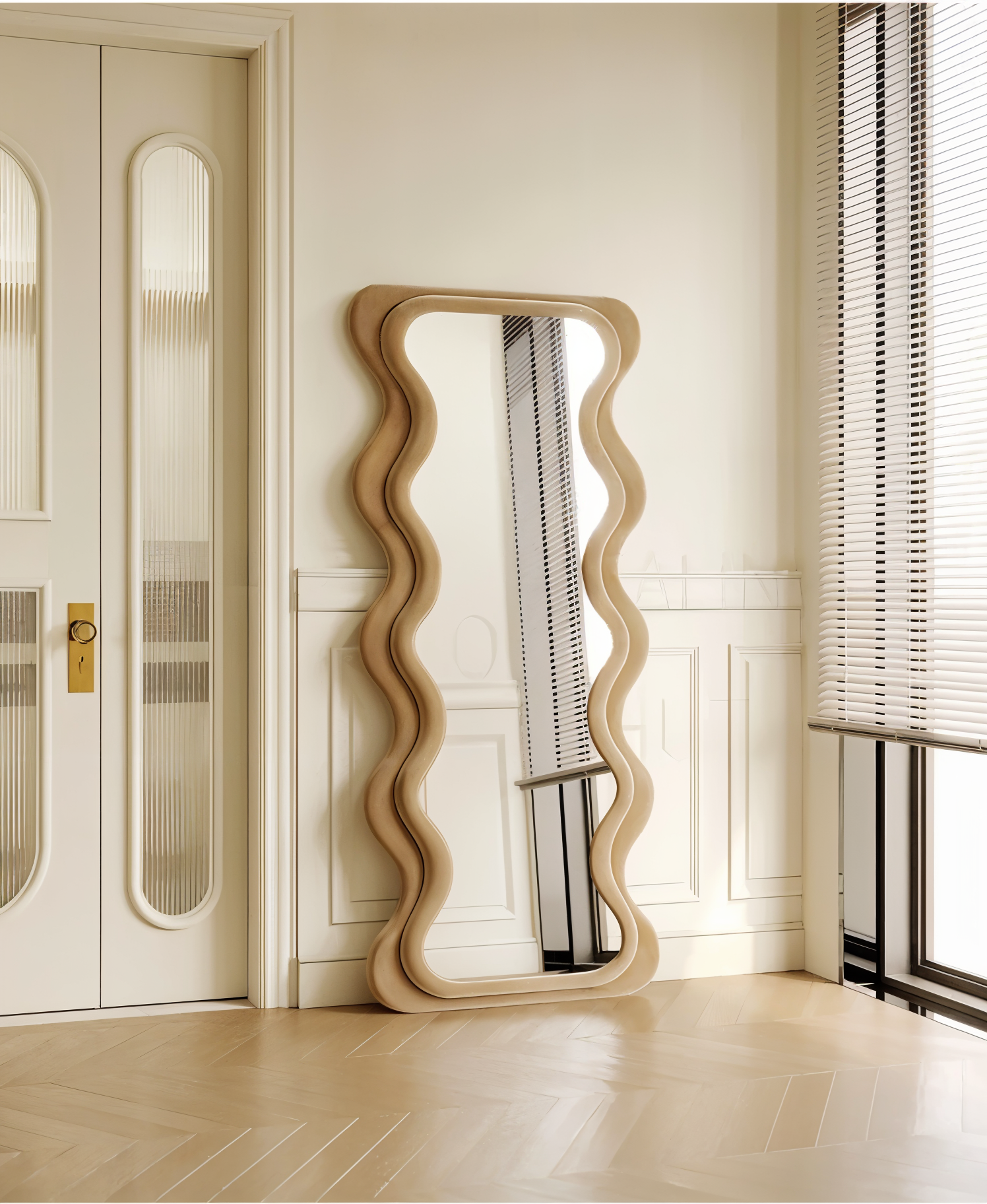 WaveForm Beige Mirror