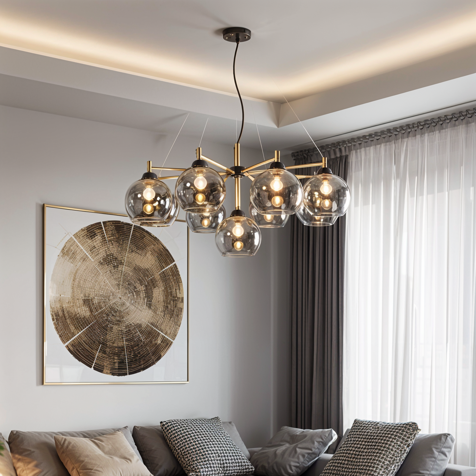Lunar Halo Chandelier