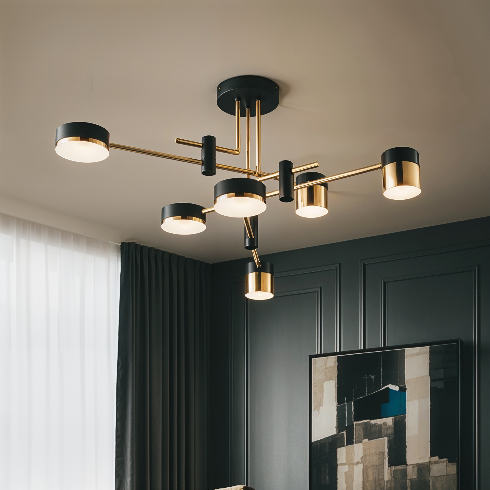 Solar Arc Chandelier