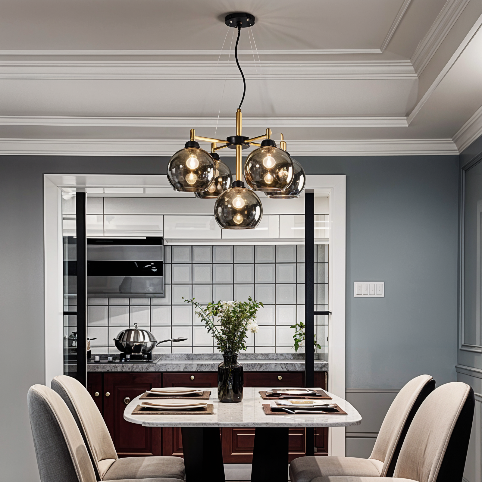 Lunar Halo Chandelier