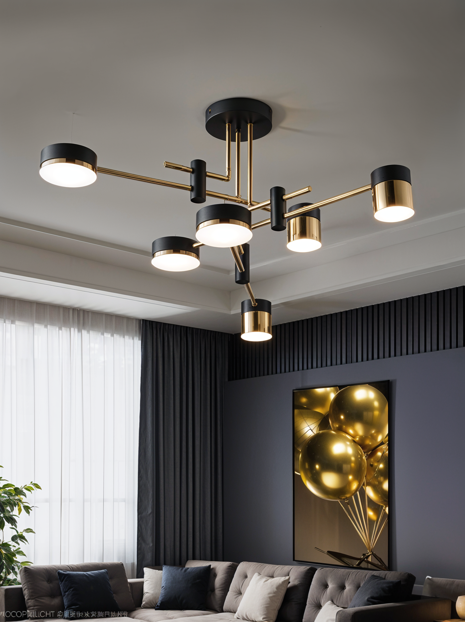Solar Arc Chandelier