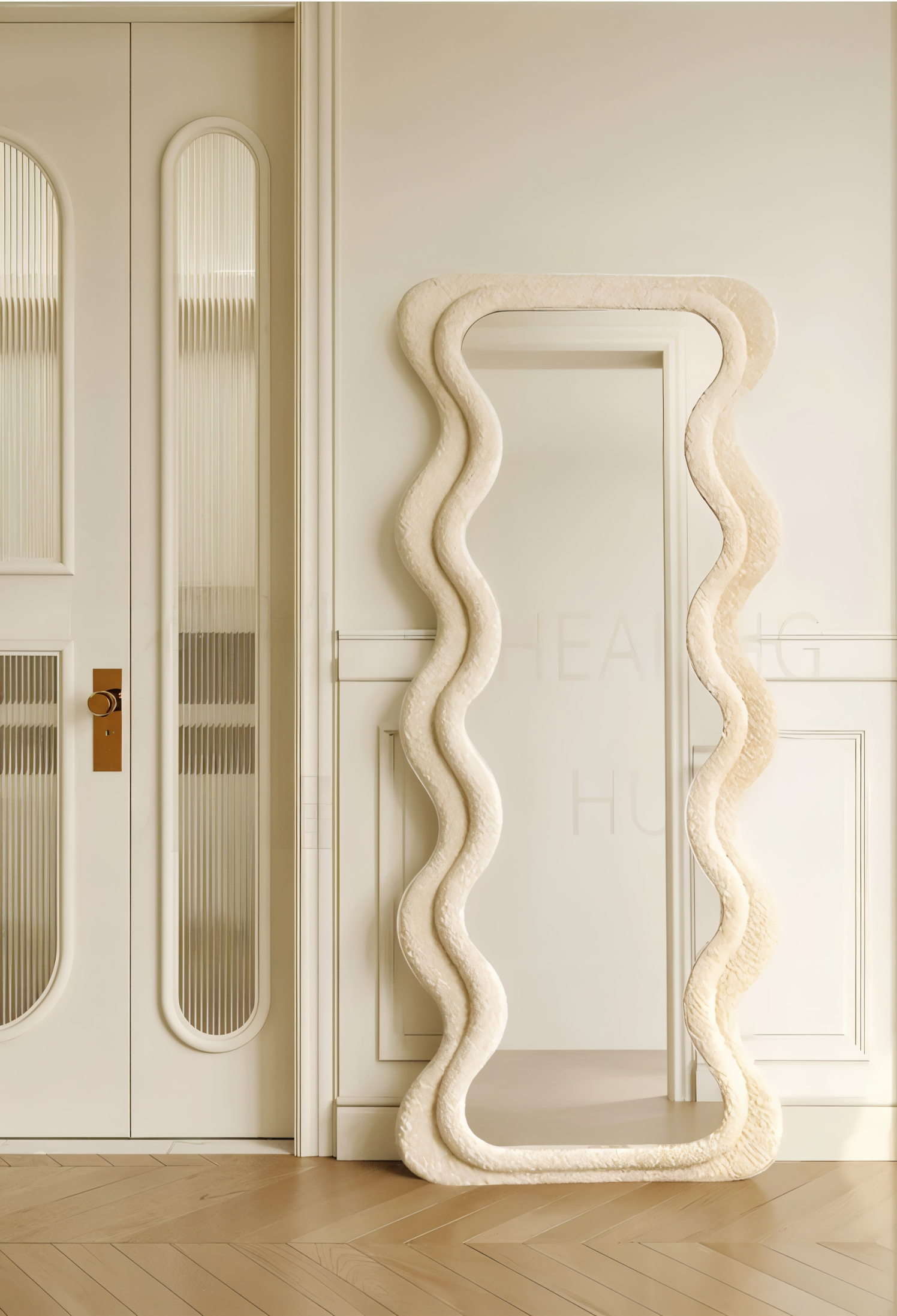 WaveForm Beige Mirror