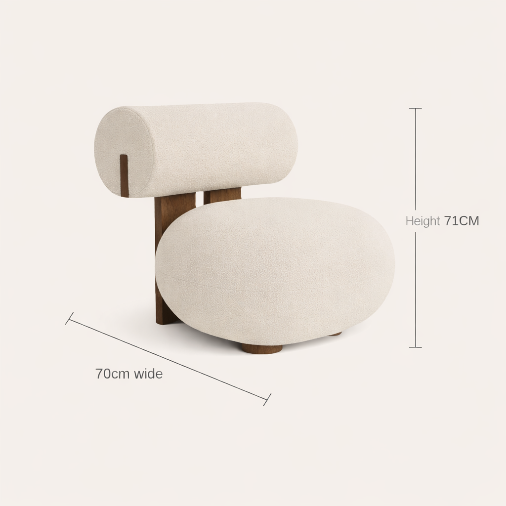 Linea Bouclé Lounge Chair