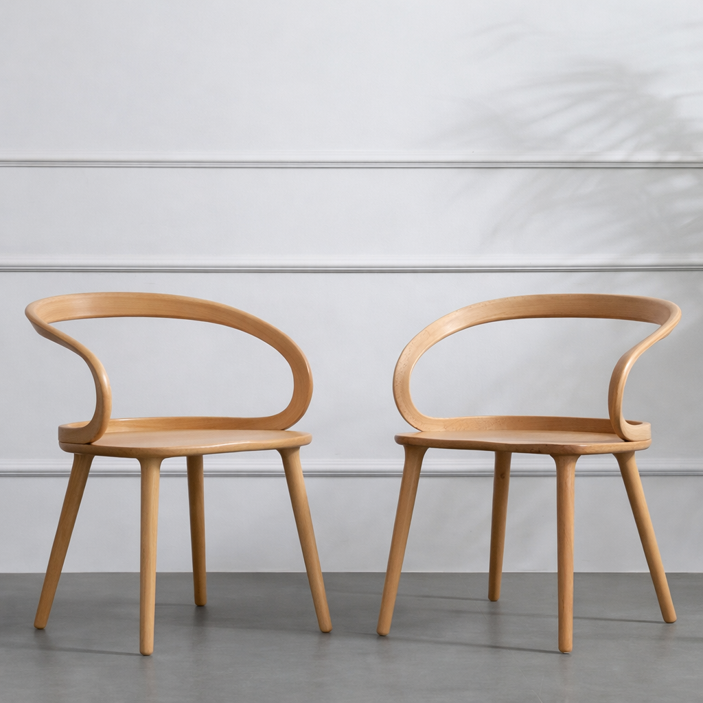 Ribbon Curve Dining Chair