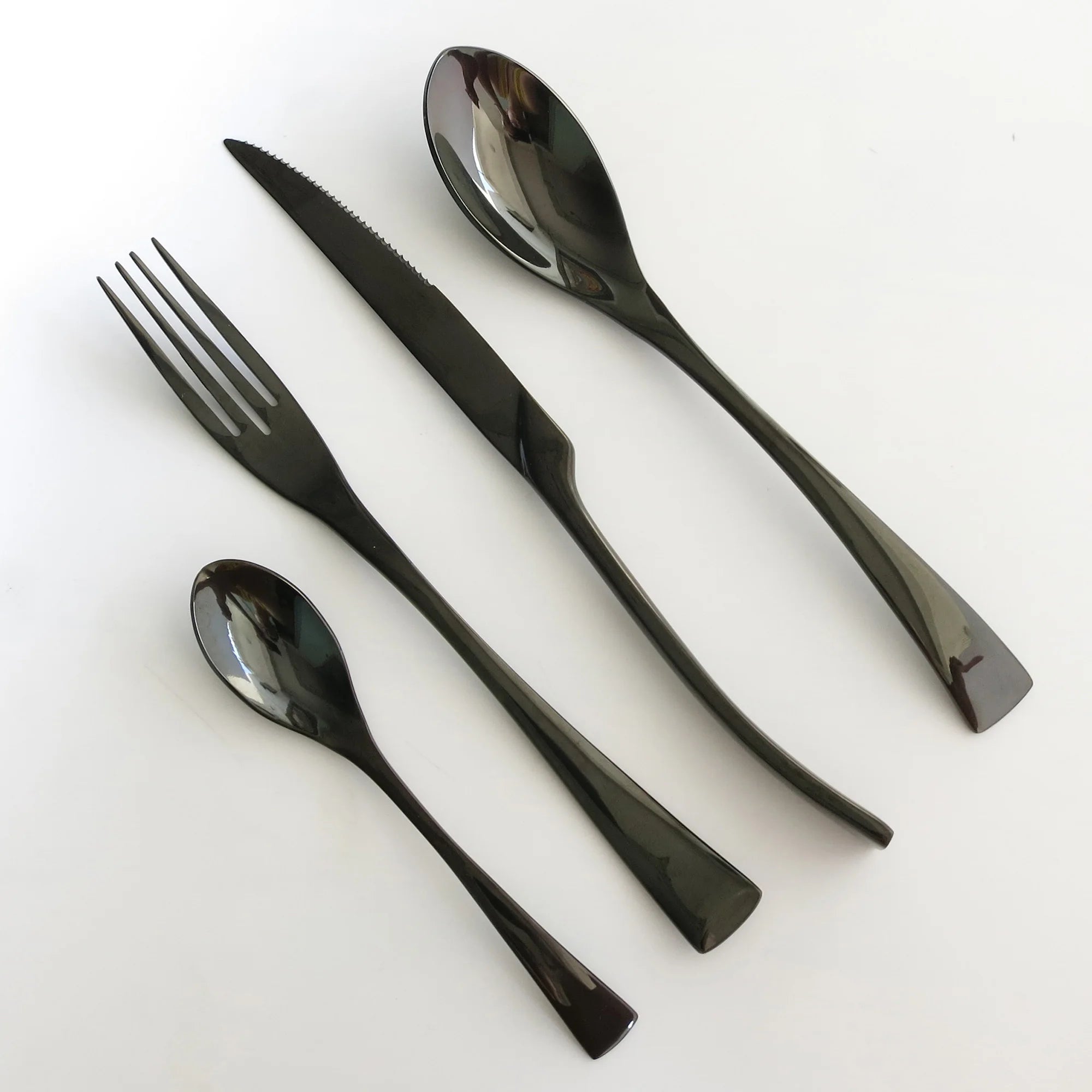 Nocturne Steel Dinnerware Set