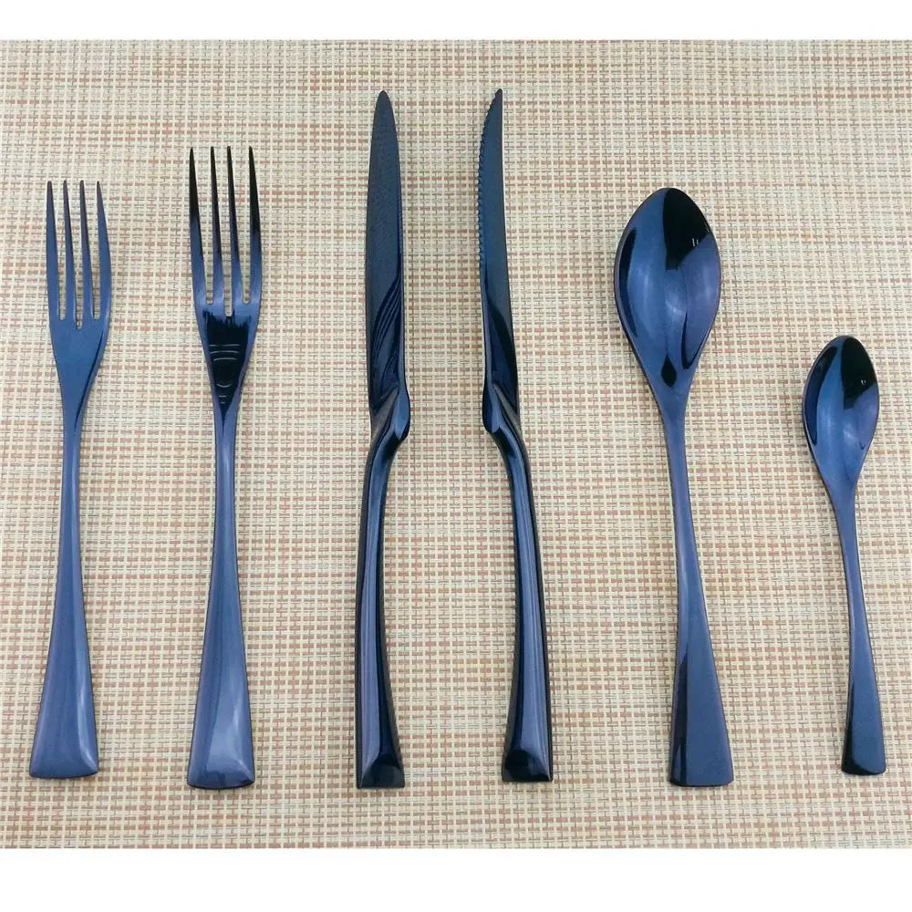 Nocturne Steel Dinnerware Set