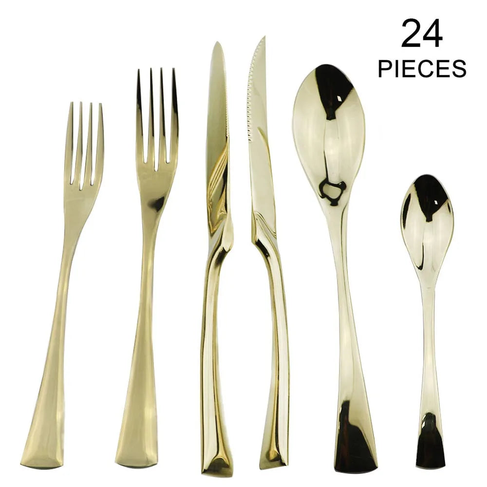 Nocturne Steel Dinnerware Set
