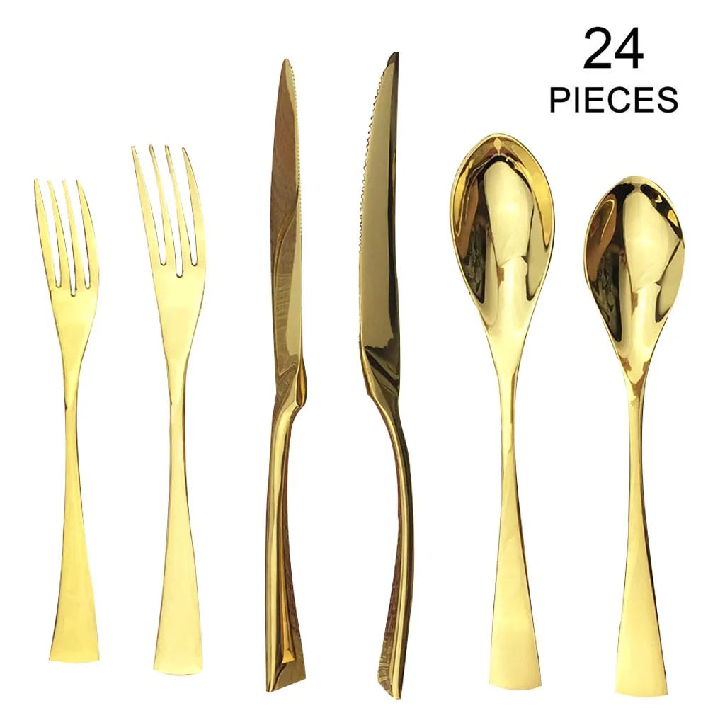 Nocturne Steel Dinnerware Set