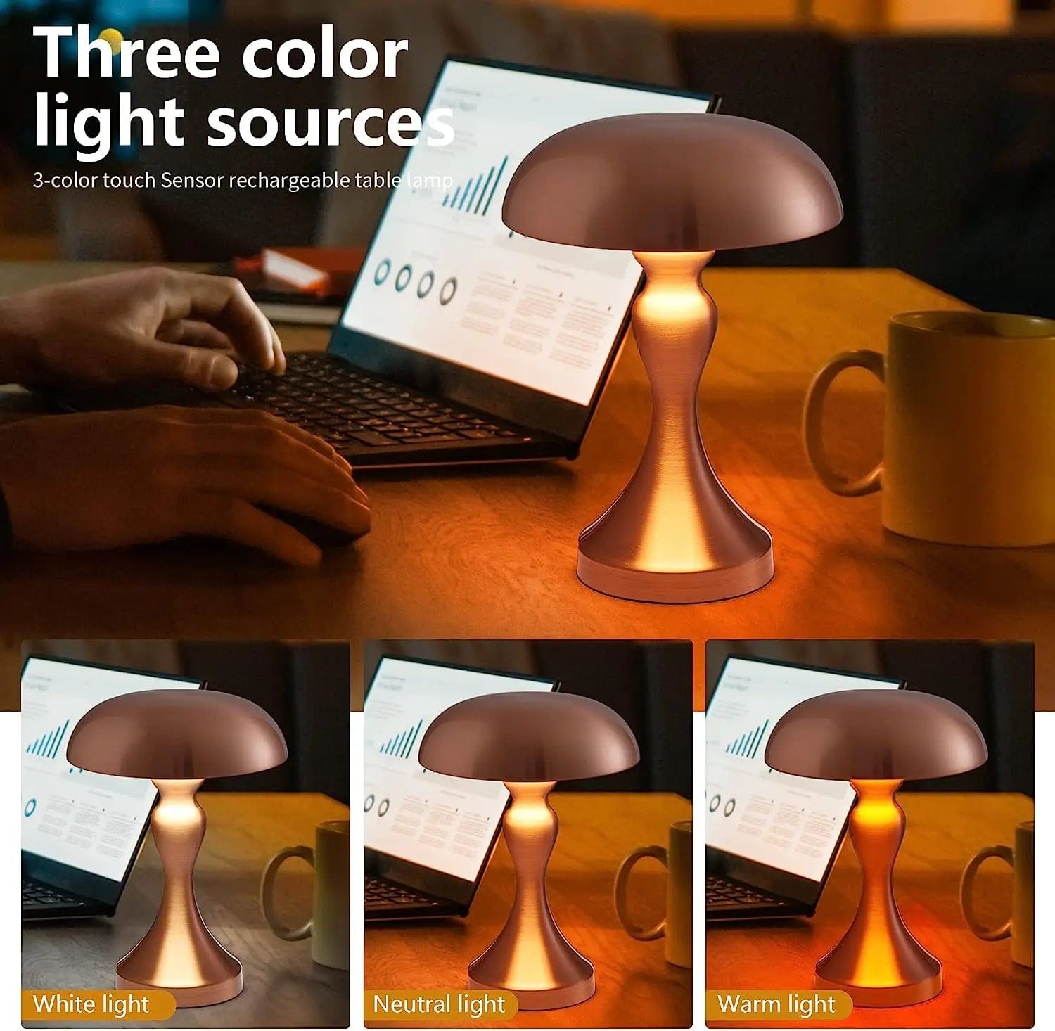 Luxe Mushroom Desk Lamp