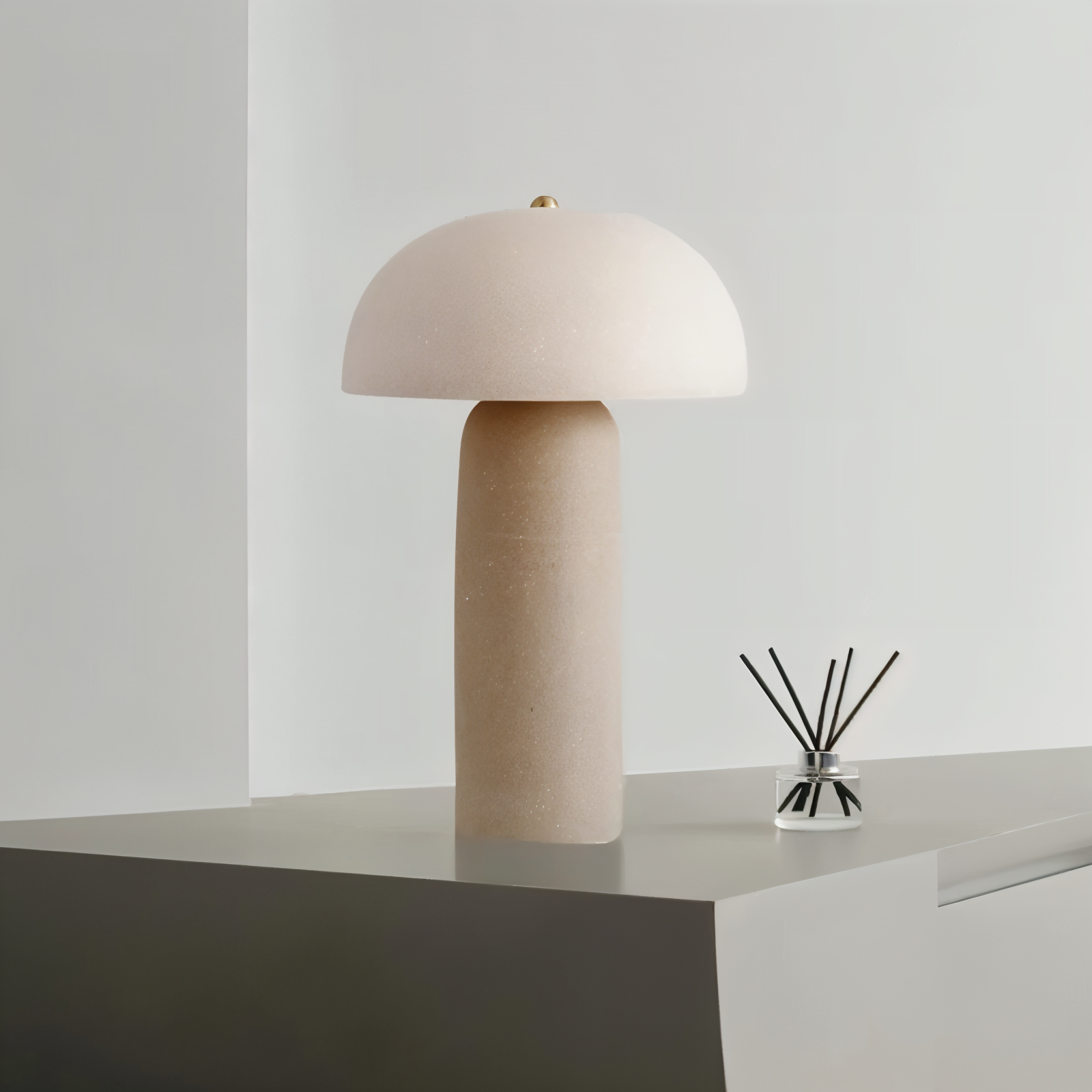 Mushroom Stone Table Lamp