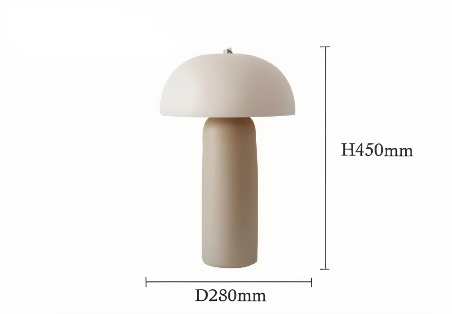 Mushroom Stone Table Lamp