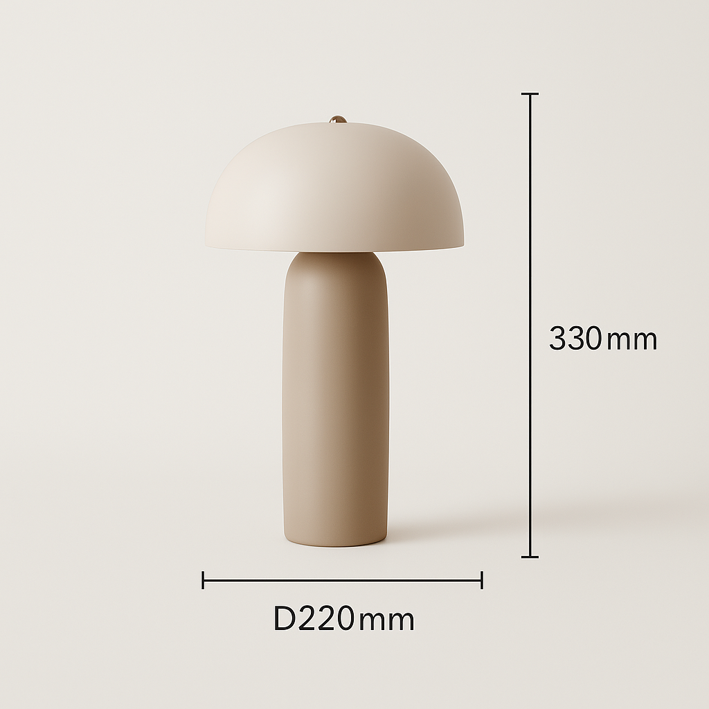 Mushroom Stone Table Lamp